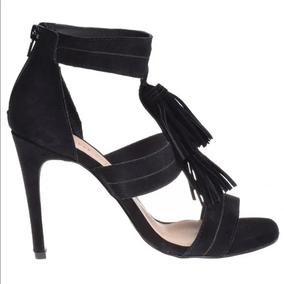 Chinese Laundry Speak Easy Suede Sandal Tassels 7 - Picture 2 of 7